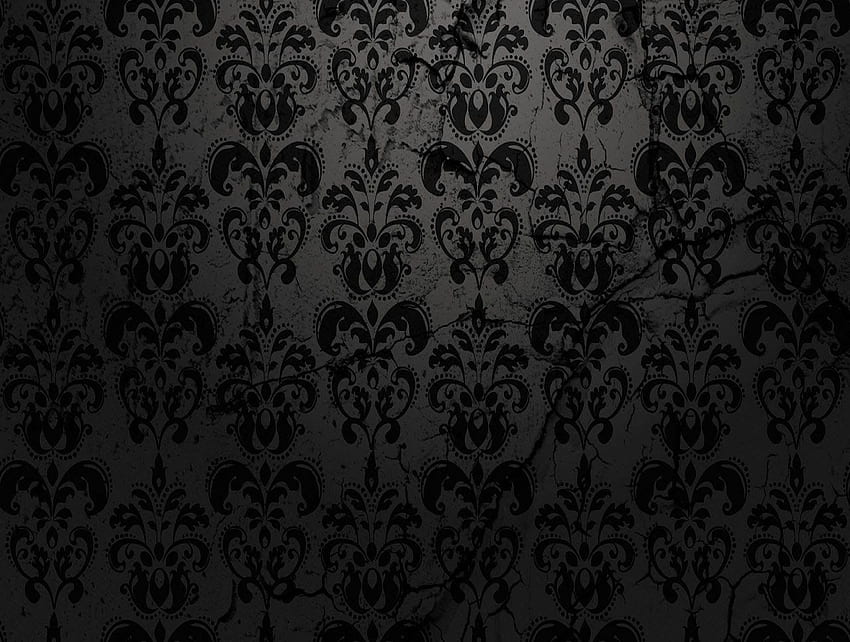 Damask Background - PowerPoint Background for PowerPoint Templates, Black Damask HD wallpaper