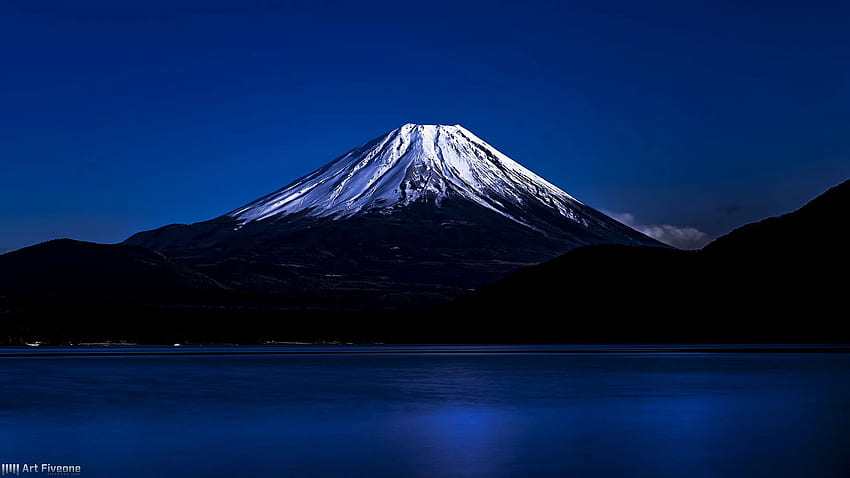 Mt Fuji Nacht, Nacht Berg Fuji HD-Hintergrundbild