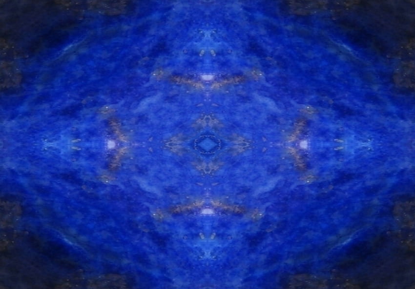 Lapis Lazuli, blue, stone, symmetry, mind HD wallpaper