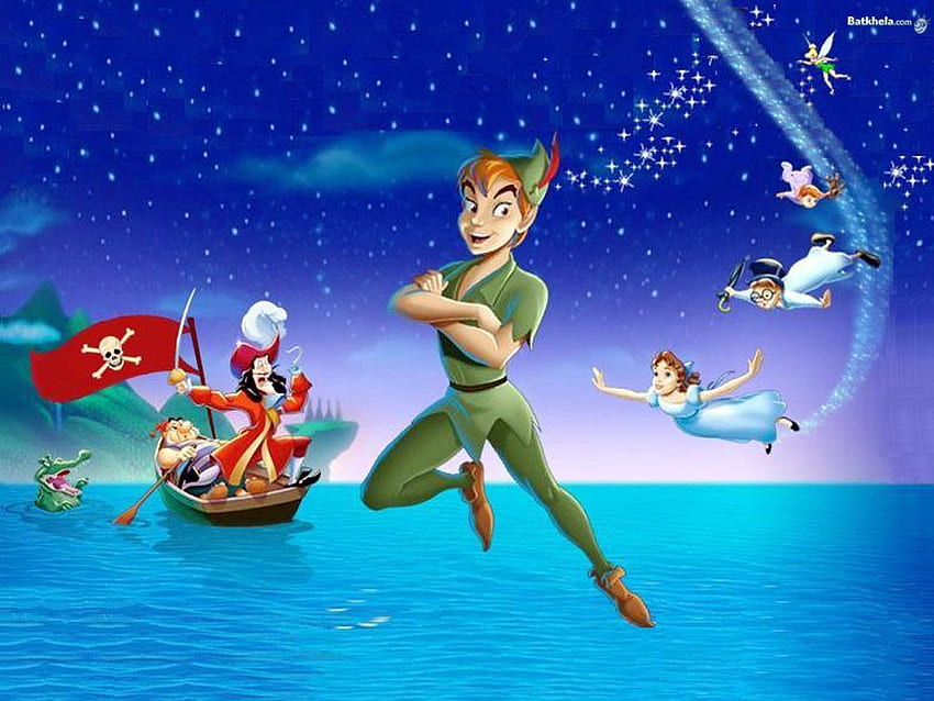 Peter Pan Tinkerbell And Captain Hook - - - Tip HD wallpaper