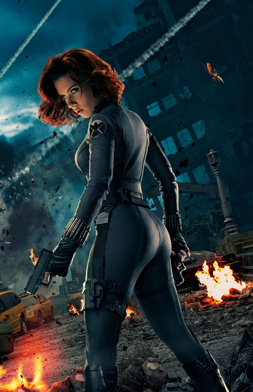 Black Widow, Scarlett Johansson, Avengers : L'ère d'Ultron. Éclater Fond d'écran de téléphone HD