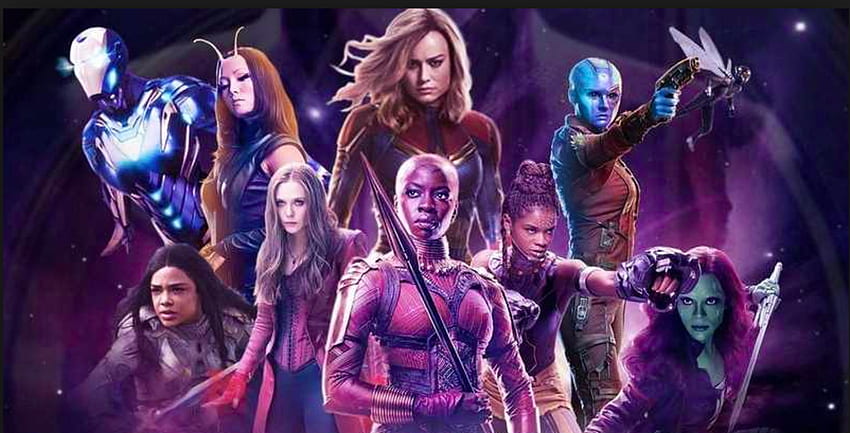 Avengers Women Endgame, Marvel Women Sfondo HD