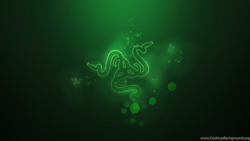 Hi tech Razer Logo verde, tecnologia Sfondo HD