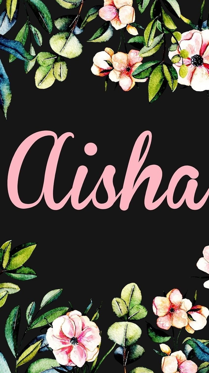aisha name wallpapers arabic