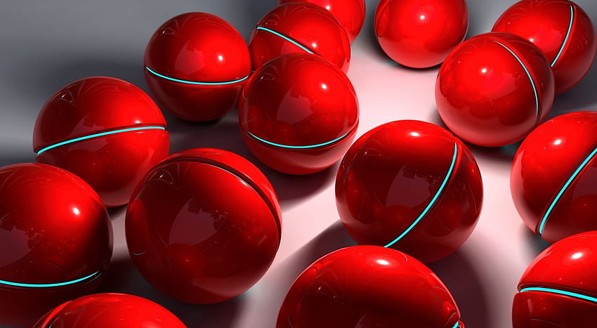 Sphere, 3D, Glass, Balls HD wallpaper