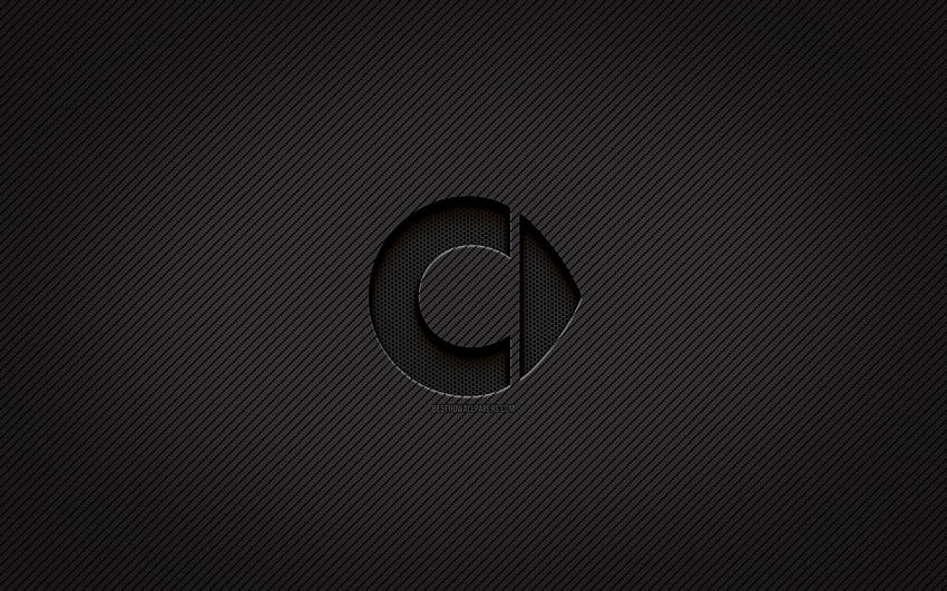 Logo carbone intelligent, art grunge, fond carbone, créatif, logo noir intelligent, marques de voitures, logo intelligent, intelligent Fond d'écran HD