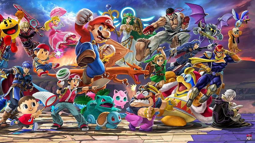 Super Smash Bros Nintendo Family and Stock, Nintendo Characters HD wallpaper