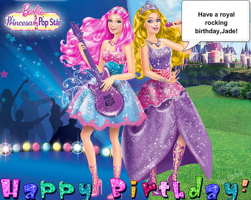 popstar birtay - Barbie sang Putri dan Fan Art popstar Wallpaper HD