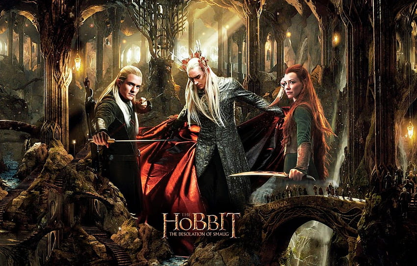 Legolas, The Hobbit: The Desolation Of Smaug, Tauriel HD wallpaper