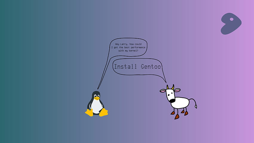 Instalar Gentoo, Gentoo Linux fondo de pantalla