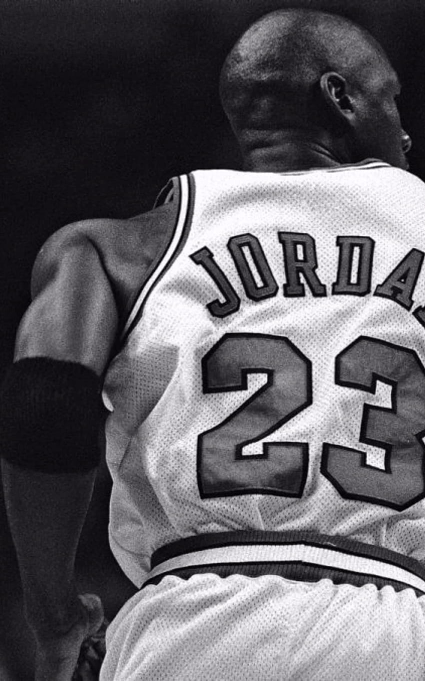Michael Jordan preto e branco Papel de parede de celular HD