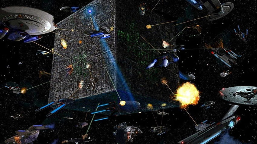 Von Star Trek - Star Trek Borg Space Battle - , Star Trek 3840X2160 HD-Hintergrundbild