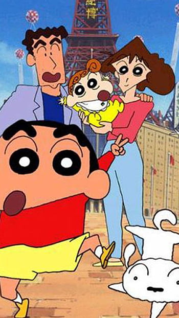 Shin Chan family and friend all together on Sunday  Cute cartoon wallpapers  Sinchan cartoon Cartoon wallpaper