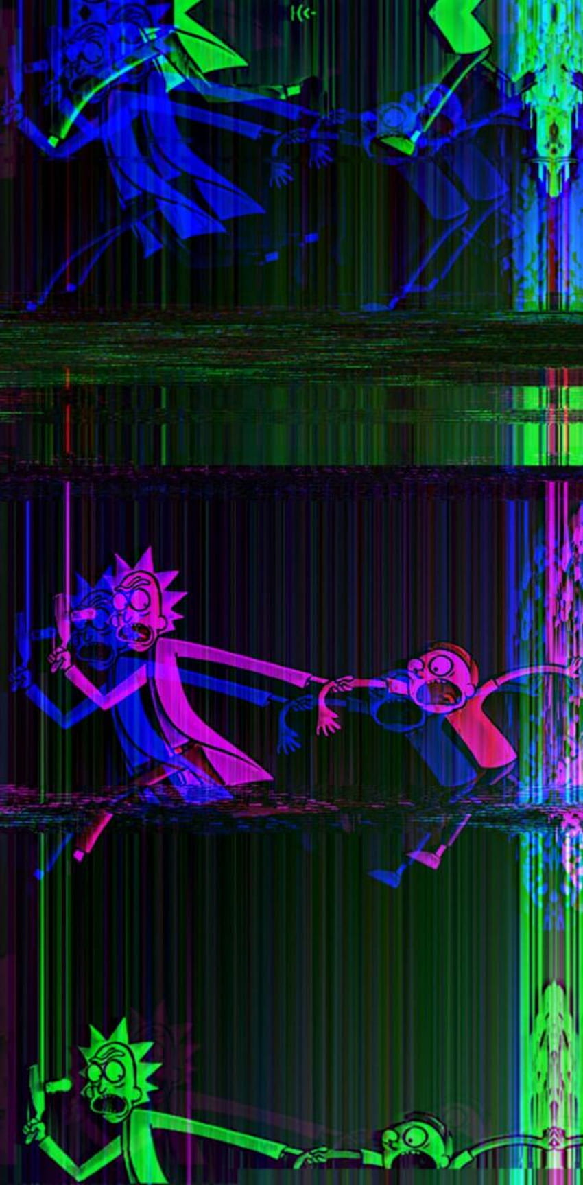 Rick e Morty glitch, Rick and Morty Glitch HD phone wallpaper