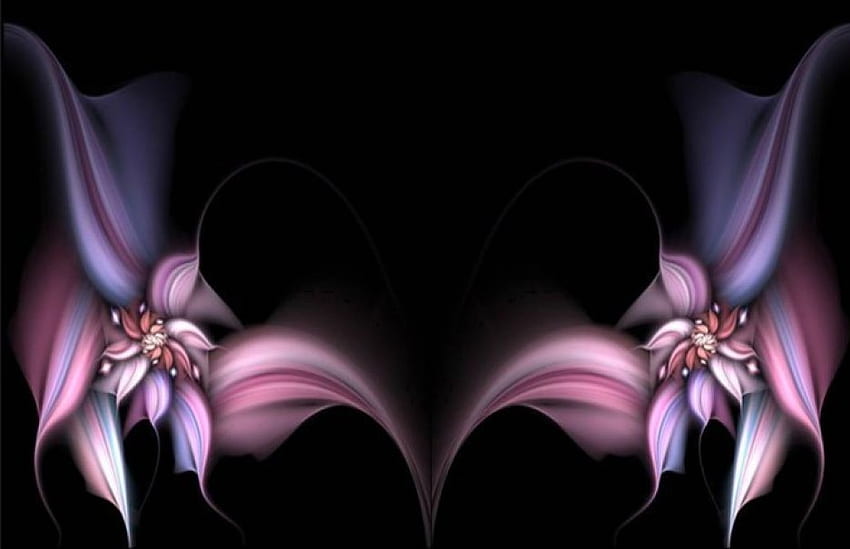 Pojok Bunga, sudut, bunga, hitam Wallpaper HD