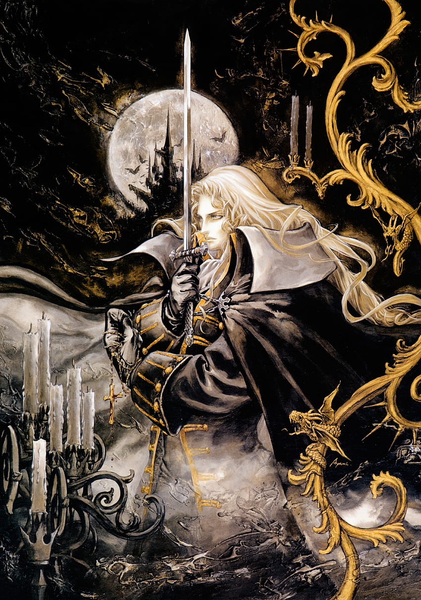 Alucard (Castlevania) - Castlevania: Symphony of the Night Anime Board, Alucard Castlevania HD-Handy-Hintergrundbild