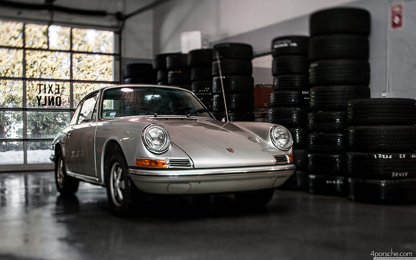 Vintage prata coupé, Porsche, Porsche 911, carro, veículo papel de parede HD
