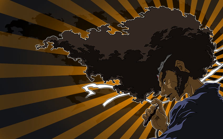 Afro Samurai, anime, afro, samurai, game, cigarette HD wallpaper