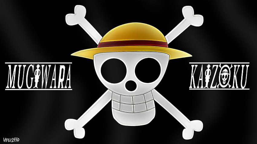 Strohhut-Piratenflagge, Jolly Roger-Flagge HD-Hintergrundbild