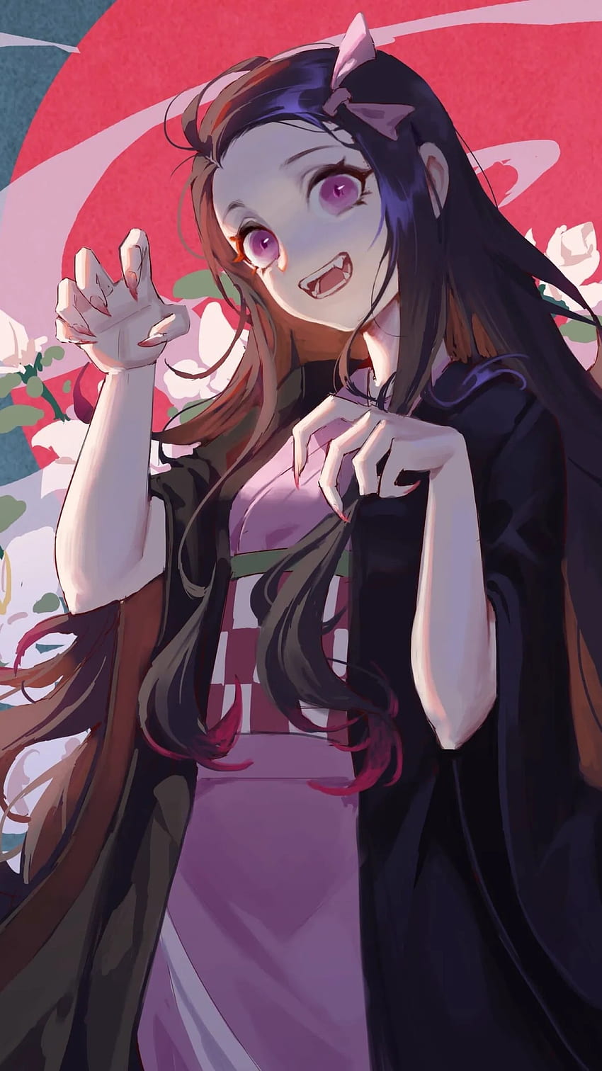Nezuko kamado, Anime, Demon, Slayer HD phone wallpaper