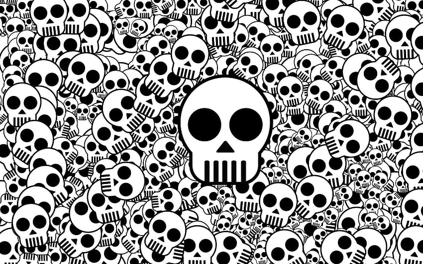 Texture, Textures, Surface, Bw, Chb, Skull HD тапет