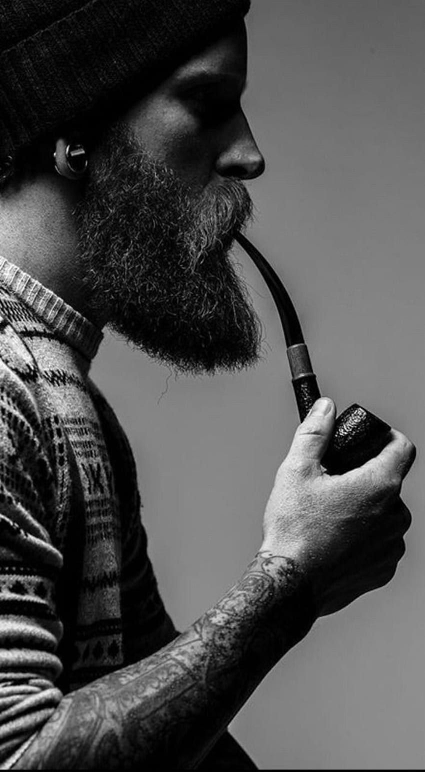 Men's cool fashion style, Beard Men HD phone wallpaper