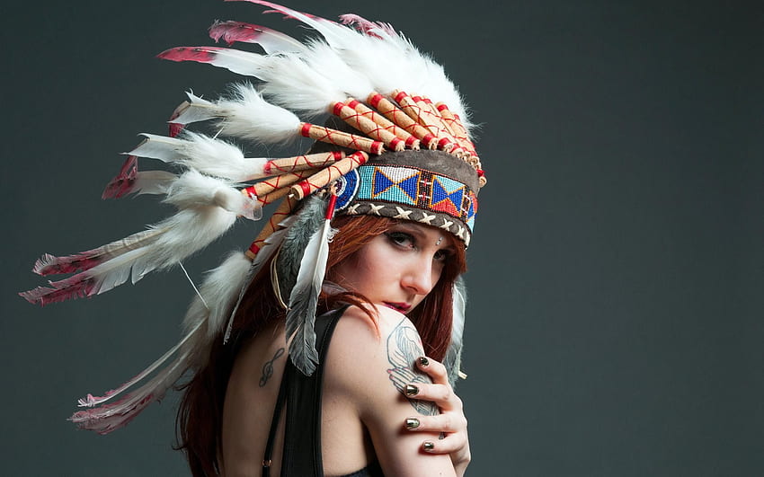 Grupo indio rojo, mujer nativa americana fondo de pantalla