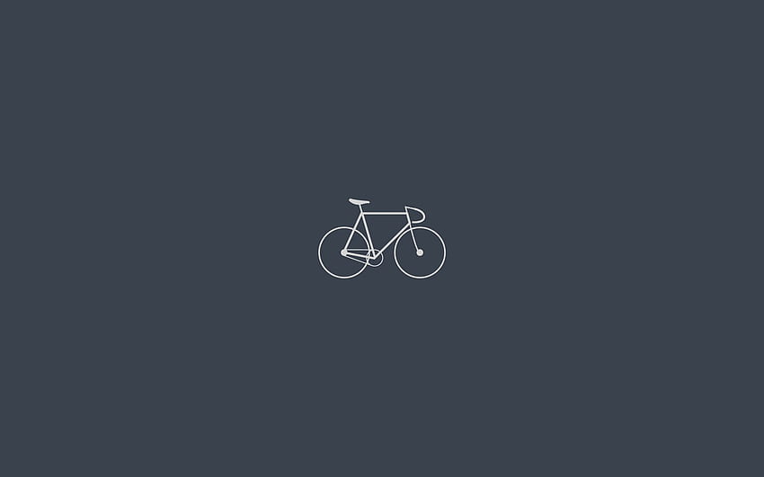 Minimalism, Grey, Bicycle HD wallpaper