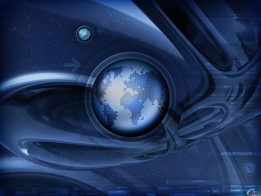 Tech World , Tecnología de la Tierra fondo de pantalla