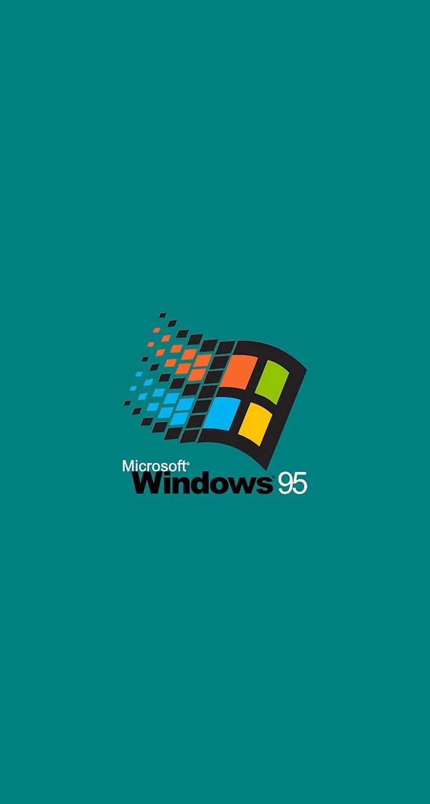 Retro Windows Geeky Teal Asli Wp4001188 Langsung wallpaper ponsel HD