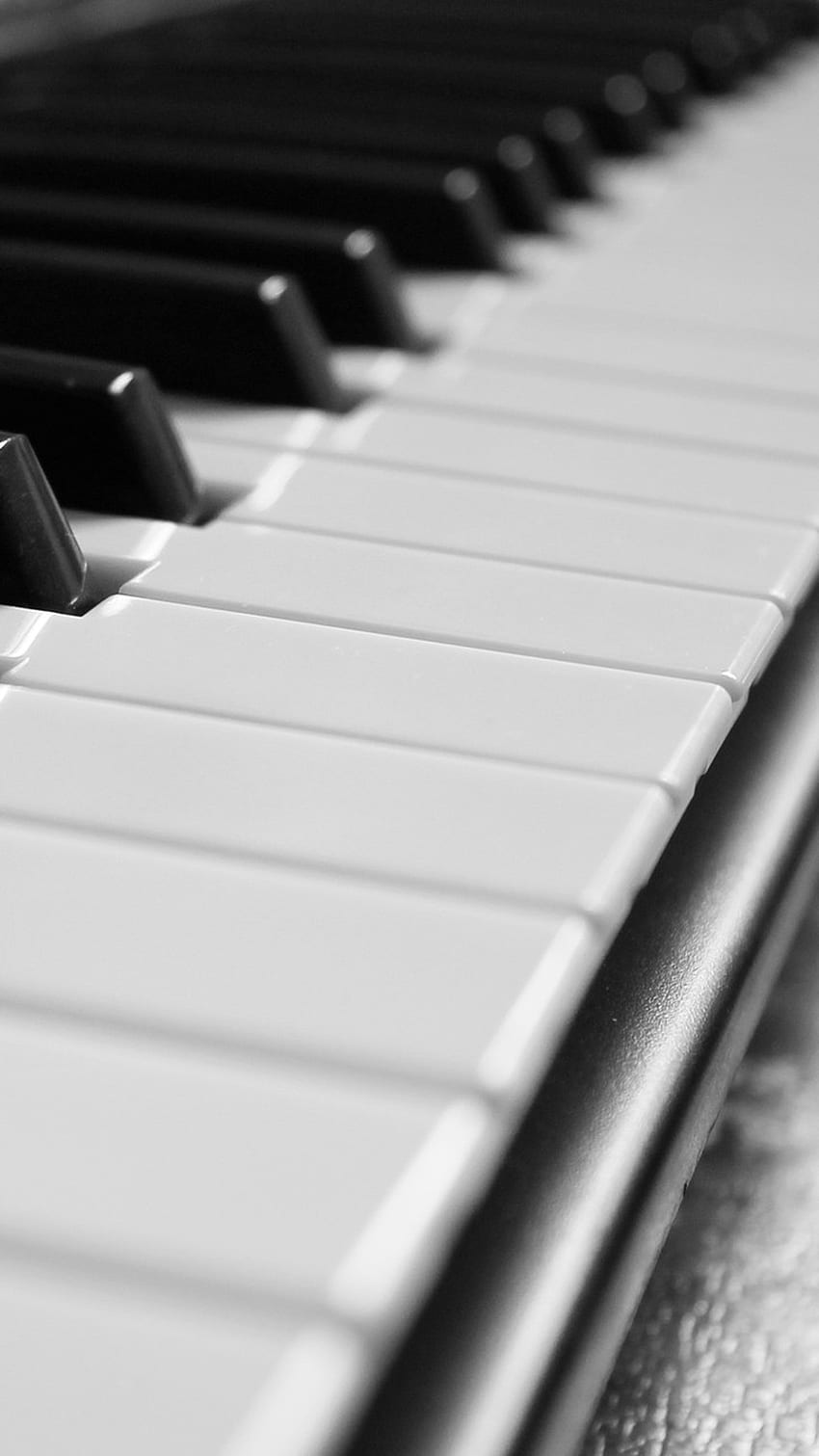 Monochromes Klavier - Schwarz-Weiß-Klaviertelefon - HD-Handy-Hintergrundbild
