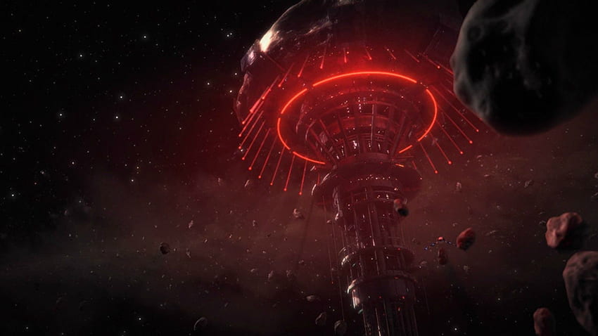 : night, nebula, explosion, Mass Effect 3, universe HD wallpaper