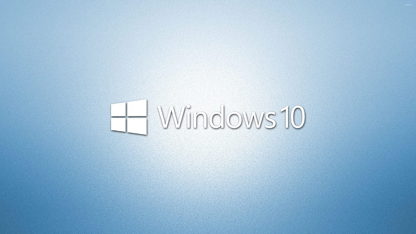 Windows 10 white text logo on light blue [2] - Computer HD wallpaper