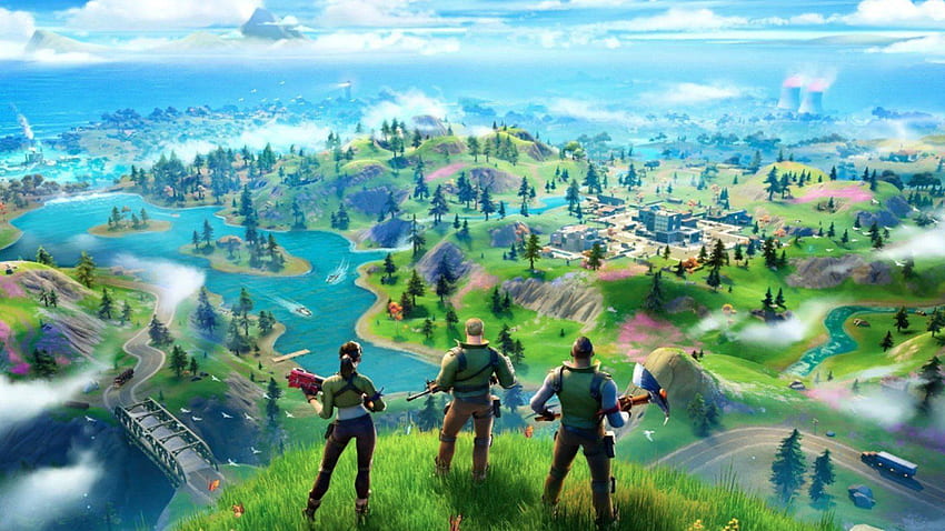 Fortnite Chapter 2: Where to find the hidden 'F' in New World, Fortnite dual monitor HD wallpaper