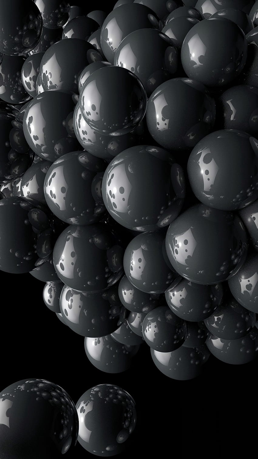 3D, Grey, Balls, Compound, Conglomeration, Congestion, Magnet HD phone wallpaper