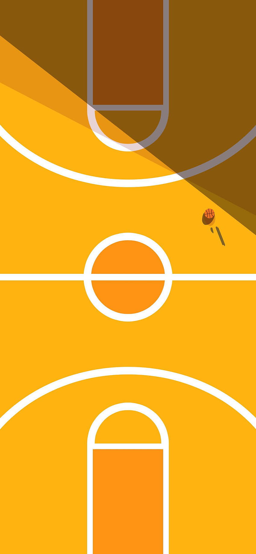 OC Got asked to make a minimalist Basketball court after my football one yesterday (Another colour in the comments): iphone HD phone wallpaper