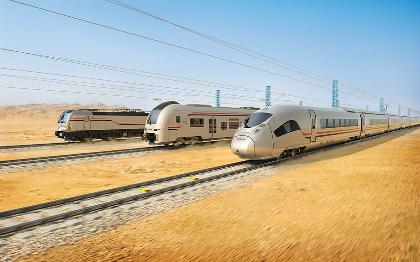 Египетски национални железници, високоскоростни влакове, Египет, железопътна линия, Siemens, регионални влакове, модерен транспорт HD тапет