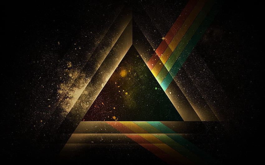 Abstract, Glare, Shine, Light, Shadow, Stripes, Streaks, Colorful, Colourful, Triangle HD wallpaper