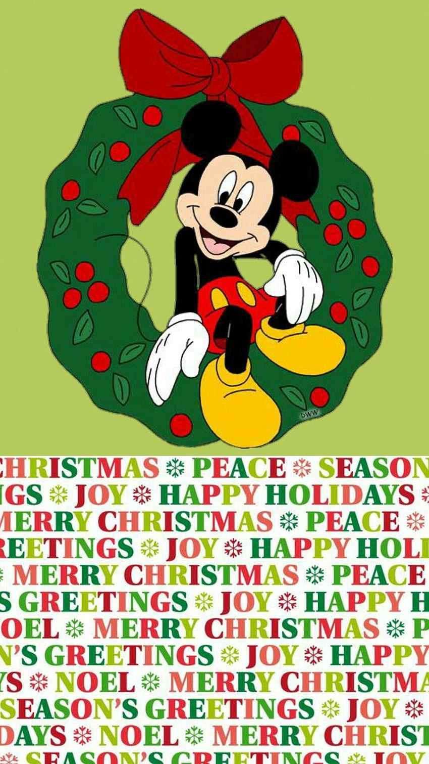 iPhone Wall: Christmas tjn. iphone christmas, Christmas background, Mickey mouse christmas HD phone wallpaper