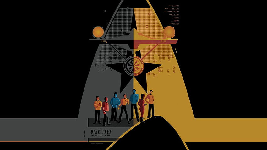TV-Show Star Trek: Die Originalserie. Star Trek, Star Trek-Plakat, Star Trek HD-Hintergrundbild