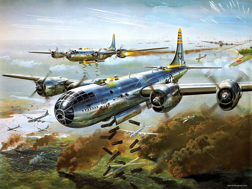 WW2 Planes, WWII Art HD wallpaper