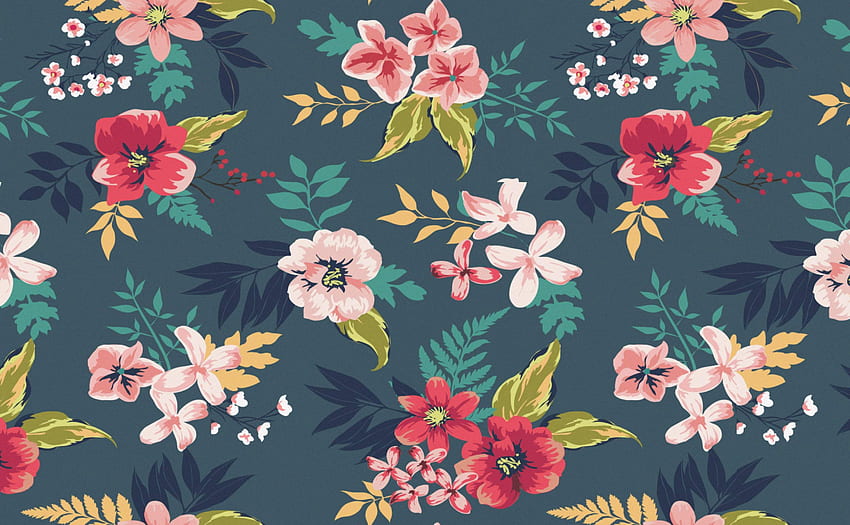 Tropical Flowers for Walls. A bit Hawaiian, Hawaiian Pattern HD wallpaper