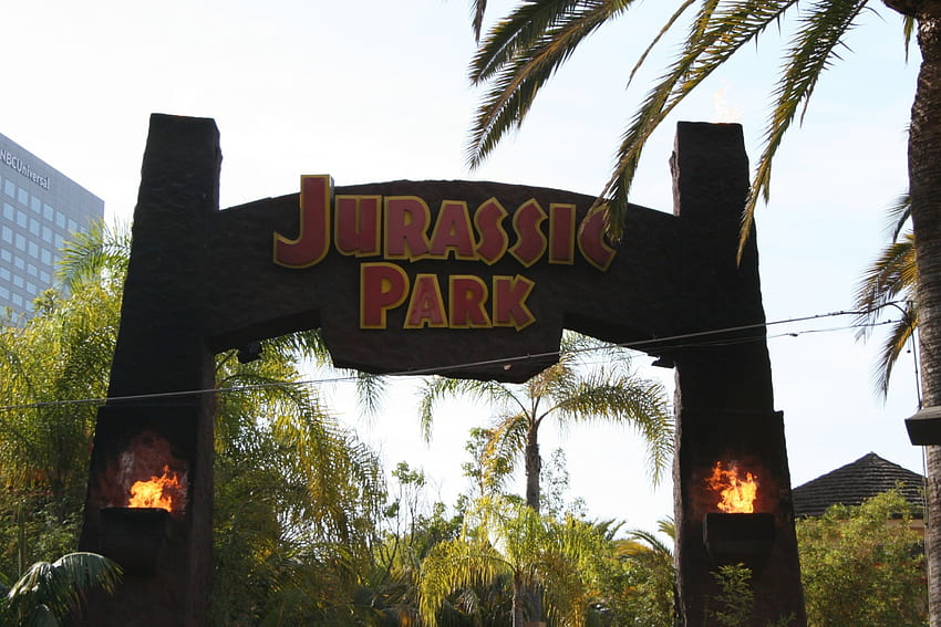 Jurassic Park, Universal Studios, Water Ride, Jurassic HD wallpaper