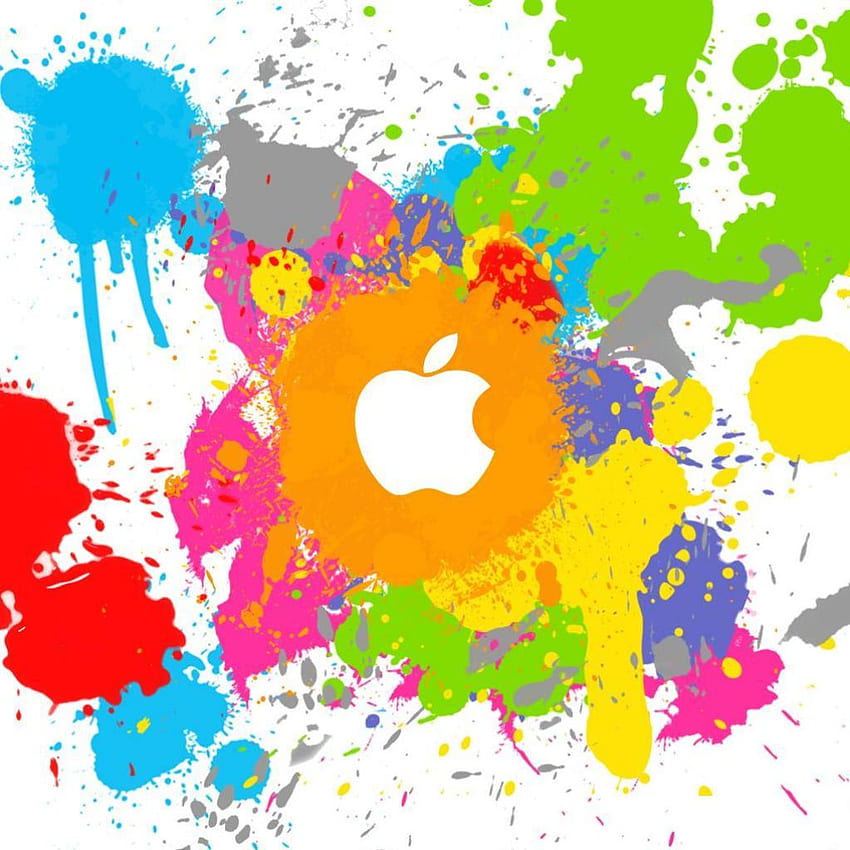 Paint Splash Apple Logo  Apple logo wallpaper Apple logo wallpaper  iphone Apple iphone wallpaper hd