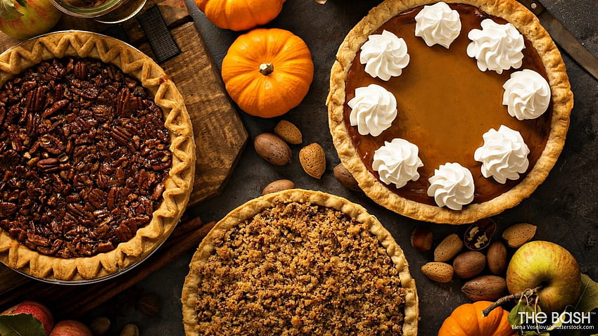 Autumnal Zoom Background for Thanksgiving, Thanksgiving Pie HD wallpaper
