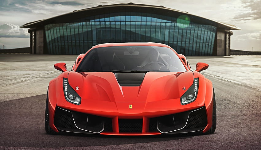 Ferrari, Carros, Front View, 2015, 488, Gtb papel de parede HD