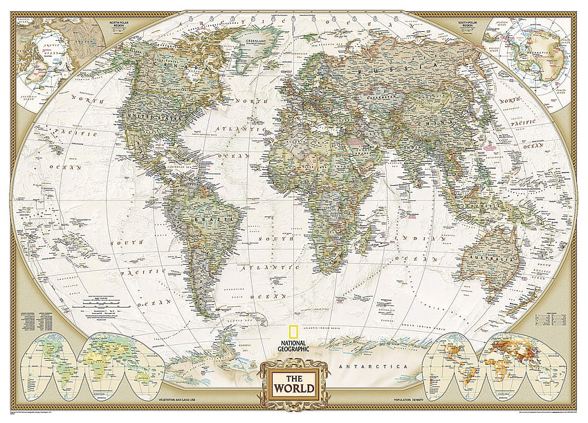 National Geographic : World Executive Mural Wall Map (106,25 x 76,5 pouces) (National Geographic Reference Map) : National Geographic Maps - Référence : 9780792230342 : Office Products, National Geographic World Map Fond d'écran HD