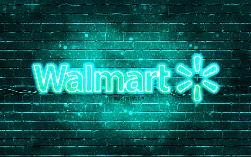 Logo pirus Walmart, , brickwall pirus, logo Walmart, merek, logo neon Walmart, Walmart Wallpaper HD