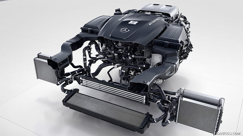 Mercedes AMG GT R Engine, AMG Engine HD wallpaper