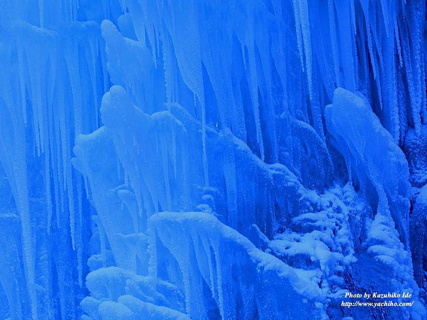 Blue Ice, hiver, bleu, gelé, glace Fond d'écran HD